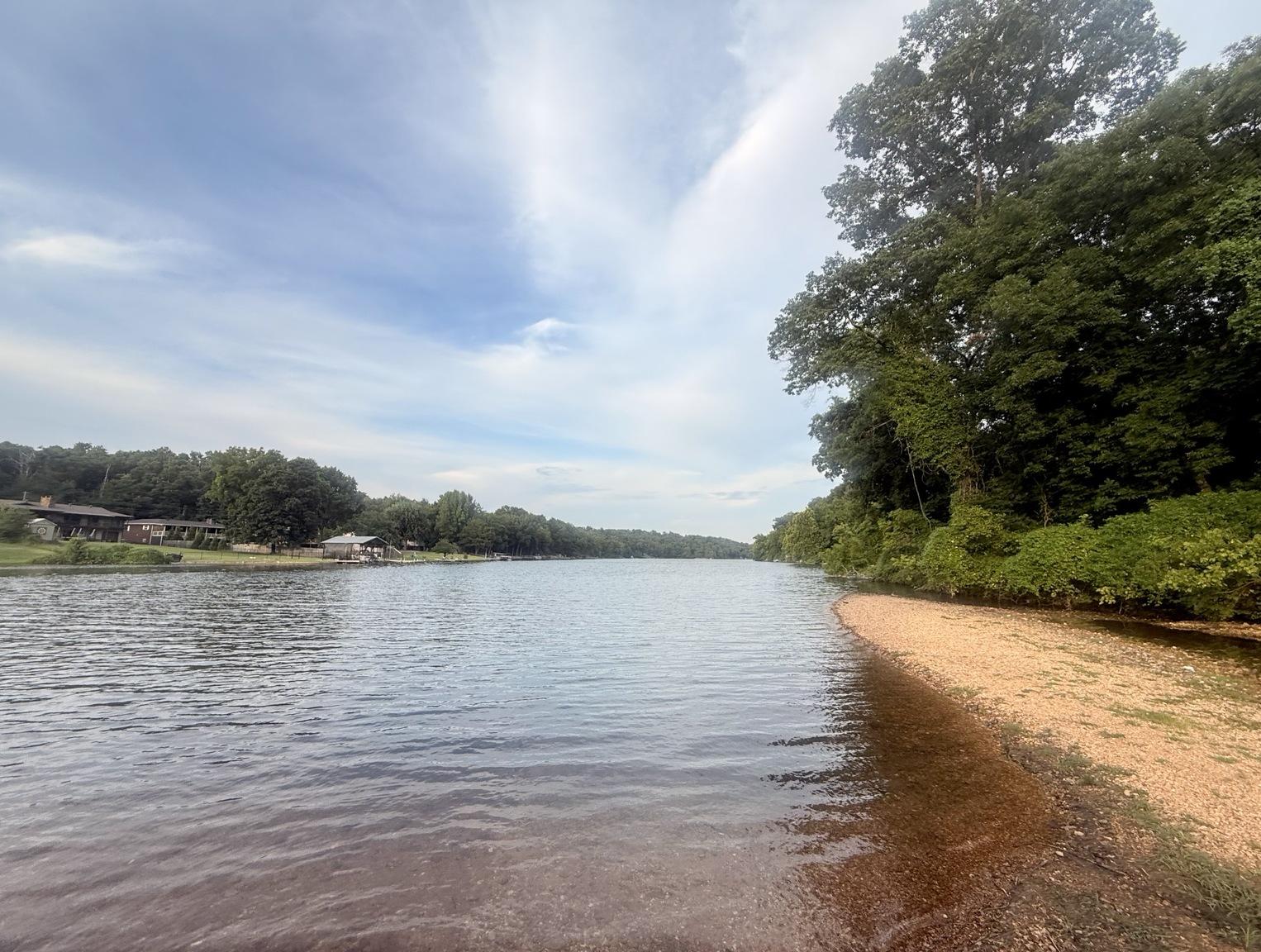 A quiet shoreline on one of Bella Vista's seven lakes
